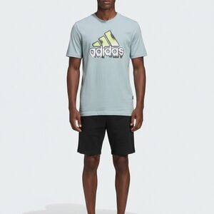 Adidas Light Blue Graphic T-Shirt